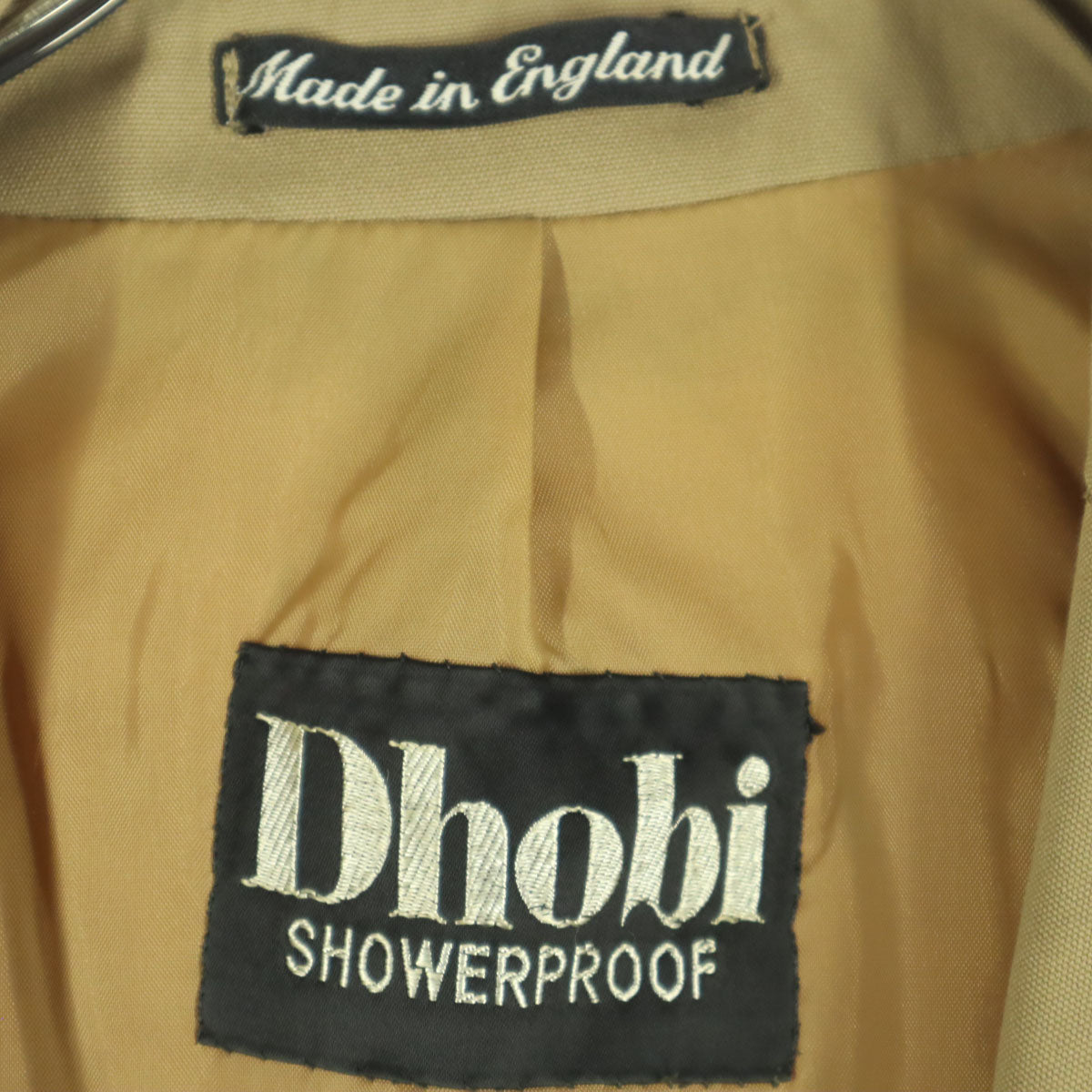 Dhobi ドュビ イギリス製 長袖 ダブルボタン トレンチコート ブラウン メンズ