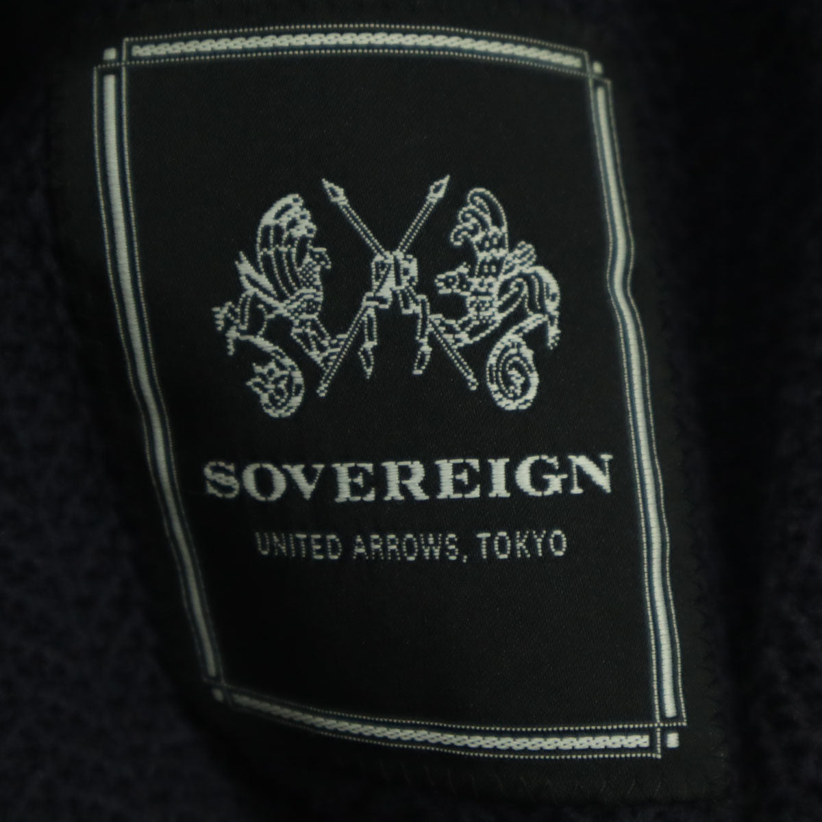 SOVEREIGN ソブリン 日本製 長袖 テーラードジャケット 46 ブラック メンズ
