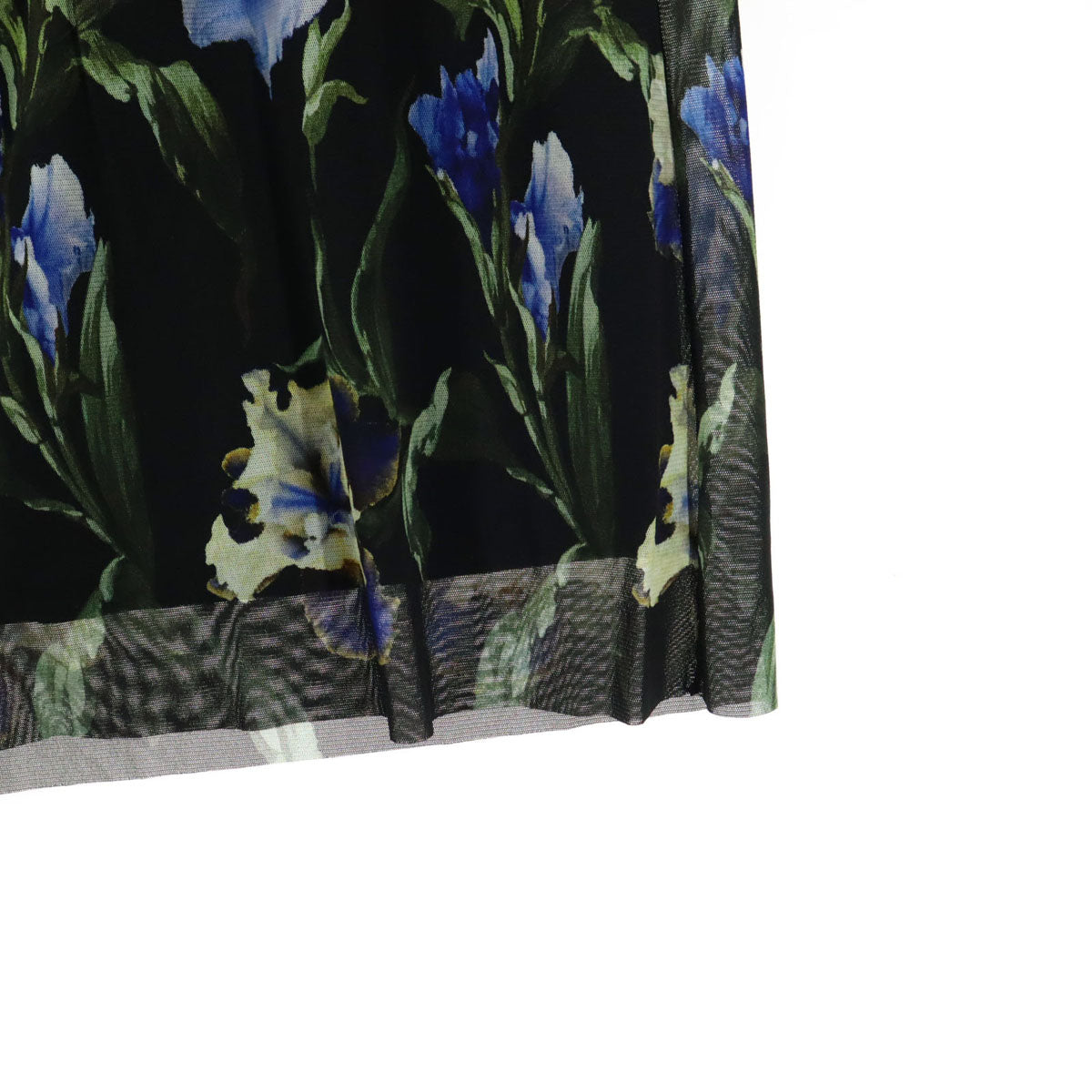 美品 VIVIENNE TAM ヴィヴィアンタム 日本製 花柄 ワイドパンツ 42 ブラック レディース