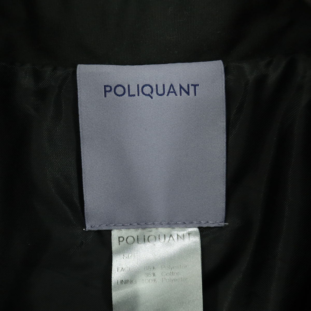 POLIQUANT ポリクアント 日本製 バックプリント 長袖 シャツジャケット 2 ブラック メンズ