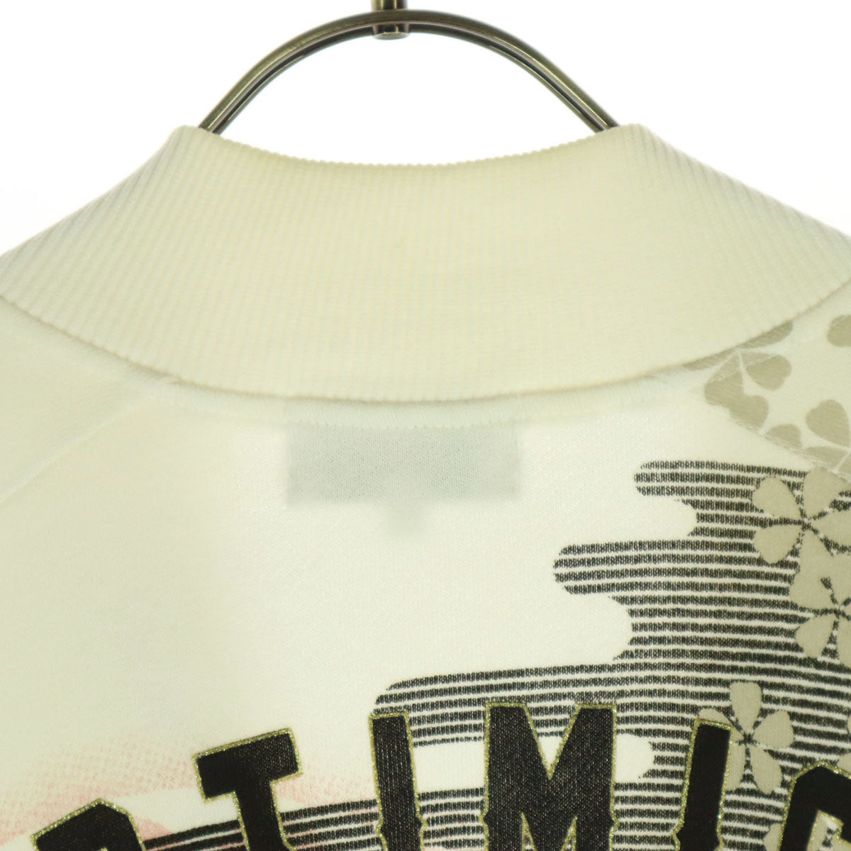 KARAKURI TAMASHII 絡繰魂 アニマル柄 長袖 ジップジャケット M アイボリー タヌキ レディース