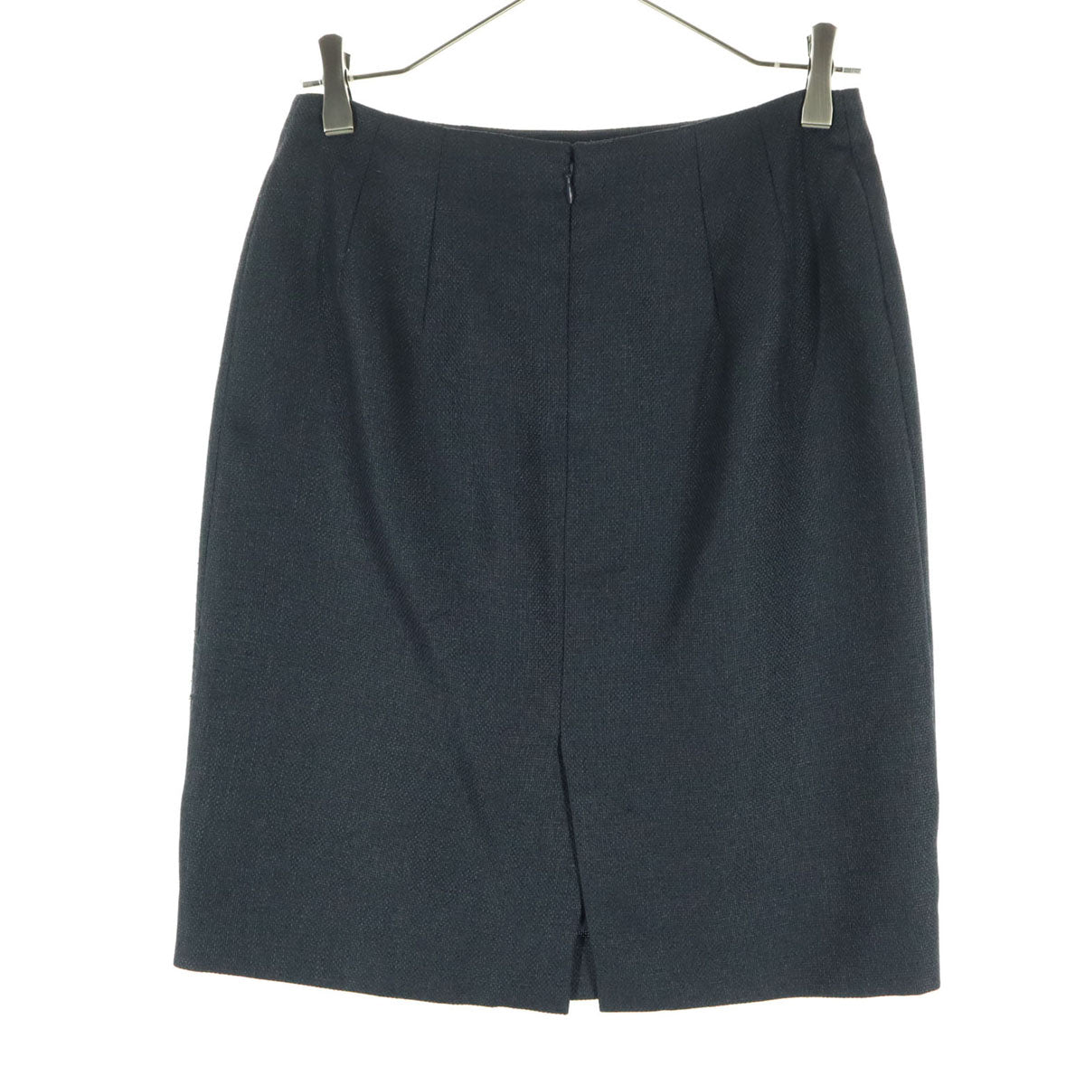 ANAYI アナイ 日本製 ミディ丈 タイトスカート 38 ネイビー レディース