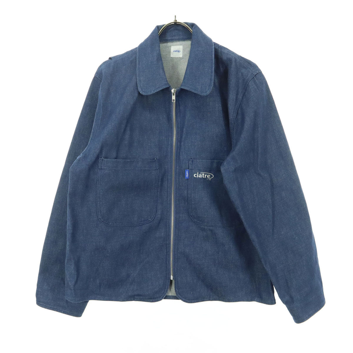 ciatre シアター 長袖 フルジップ デニムジャケット L ブルー系 メンズ