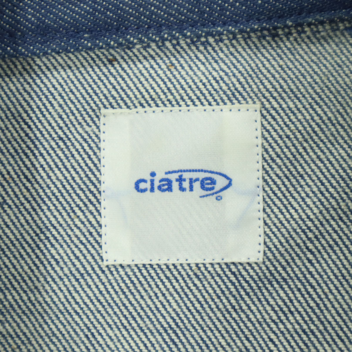 ciatre シアター 長袖 フルジップ デニムジャケット L ブルー系 メンズ