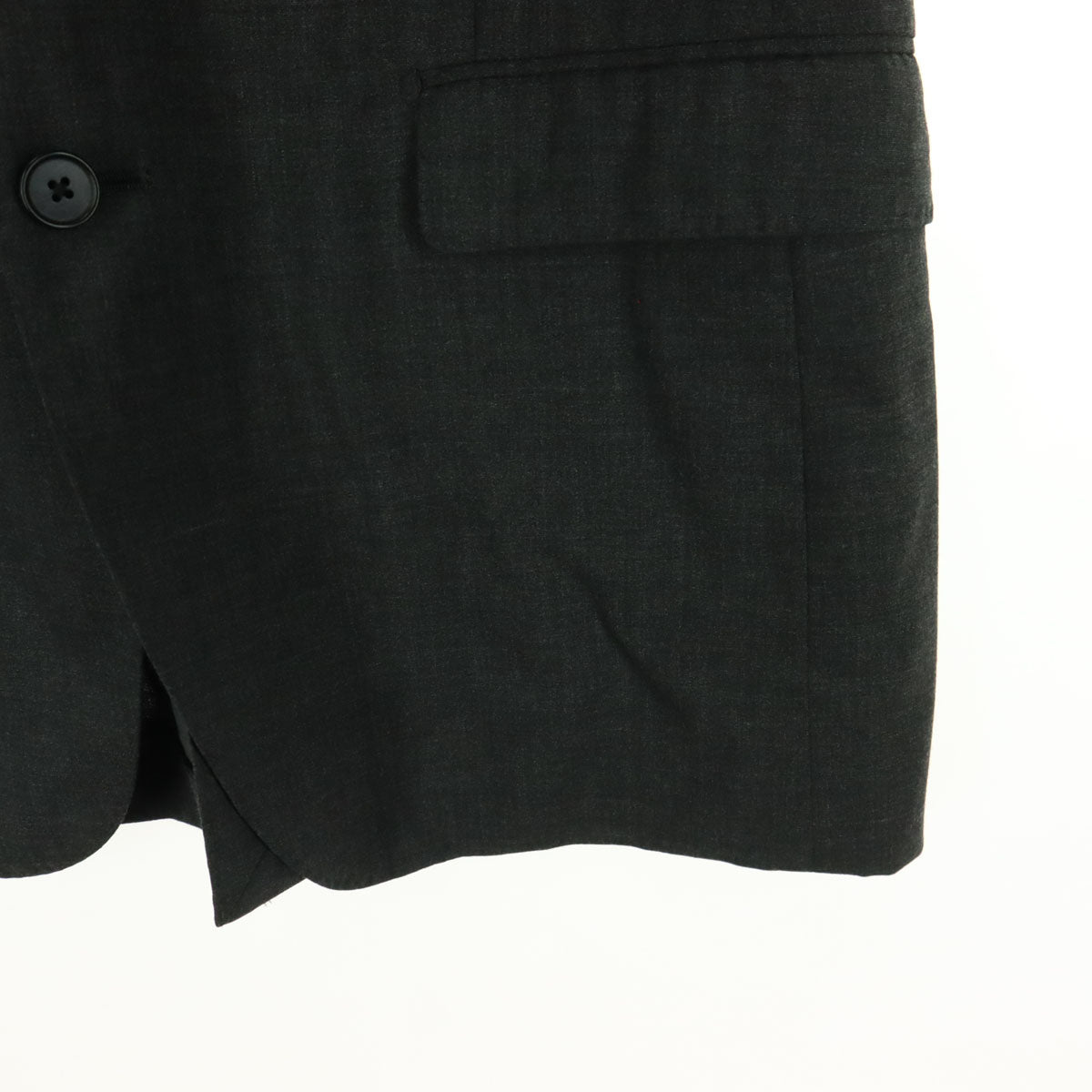 美品 District UNITED ARROWS ディストリクトユナイテッドアローズ 日本製 長袖 テーラードジャケット 48 グレー メンズ