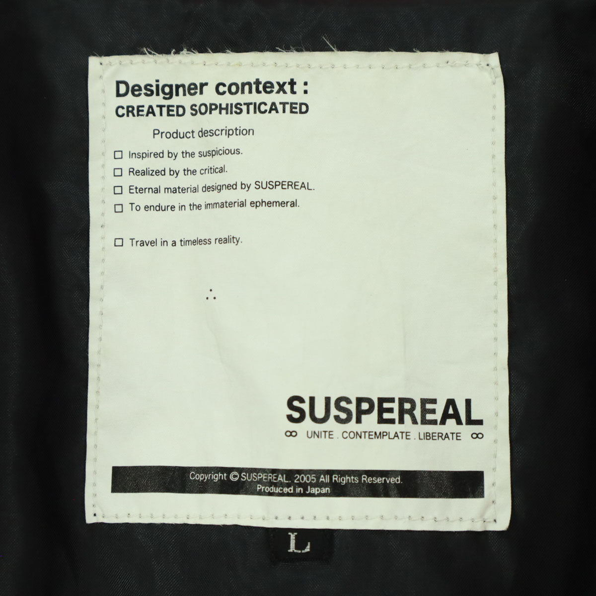 SUSPEREAL サスペリアル 日本製 スカル柄 長袖 ジップジャケット L レッド メンズ