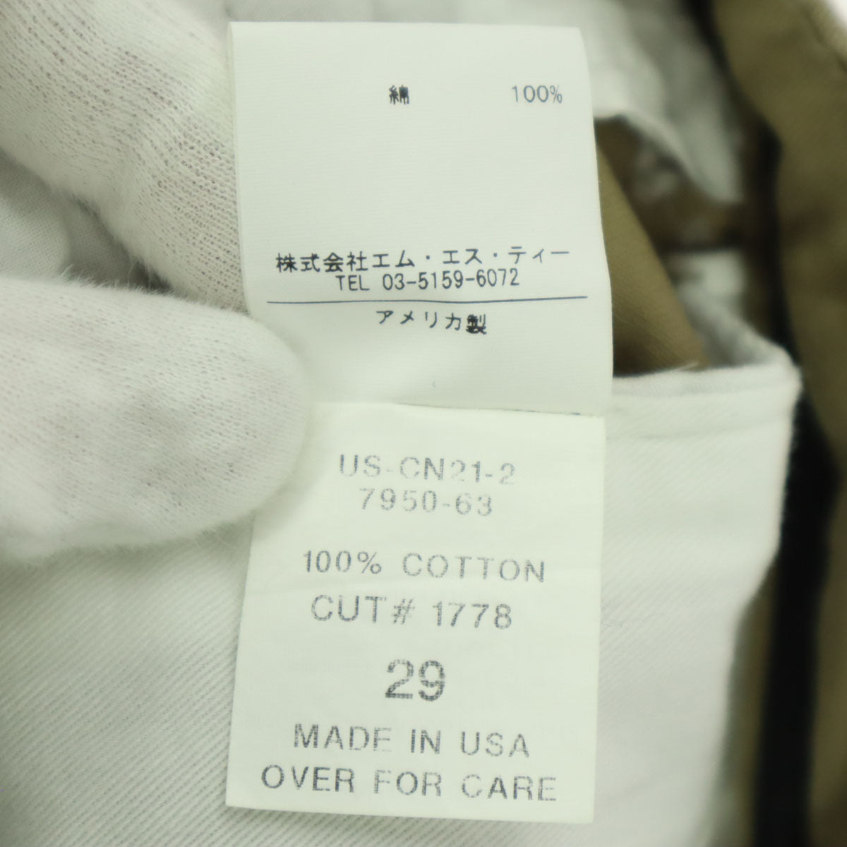 BARRY BRICKEN バリーブリッケン USA製 コットン チノパンツ w29 ブラウン系 メンズ