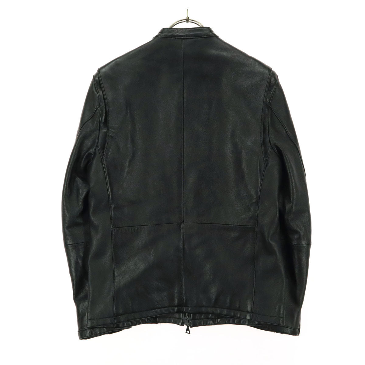 MEN'S MELROSE メンズメルローズ 長袖 レザー シングルライダースジャケット 2 ブラック 羊革 メンズ