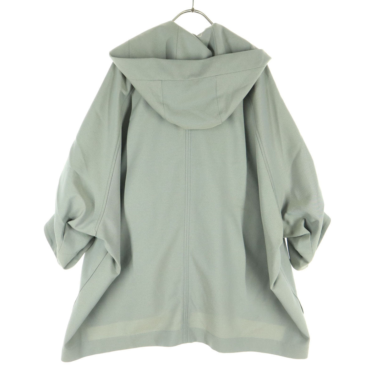 Lallia Mu ラリアムー 長袖 コート 38 グレー ショート丈 レディース