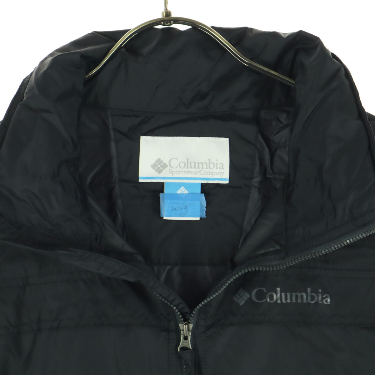 Columbia コロンビア ブランドロゴ 長袖 ナイロンジャケット XS ブラック メンズ