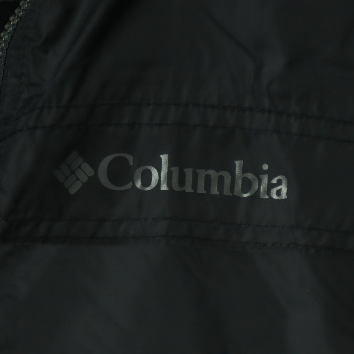 Columbia コロンビア ブランドロゴ 長袖 ナイロンジャケット XS ブラック メンズ