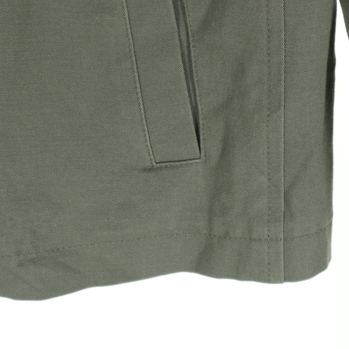 美品 RALPH LAUREN ラルフローレン 日本製 長袖 ショート丈 シングルライダースジャケット 11 グレー レディース