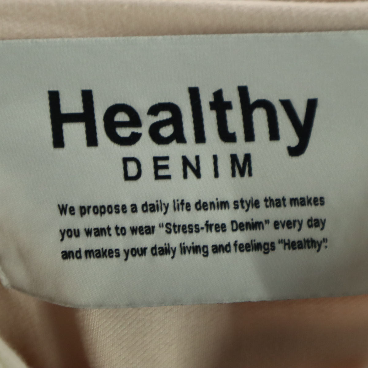 Healthy Denim ヘルシーデニム 長袖 オーバーサイズ オックスフォードシャツ 1 ピンク レディース