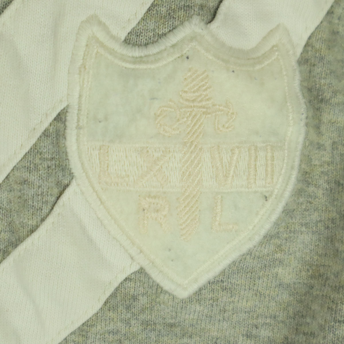 Polo by Ralph Lauren ポロバイラルフローレン コットン ワッペン 長袖 フード付き ラガーシャツ M グレー メンズ