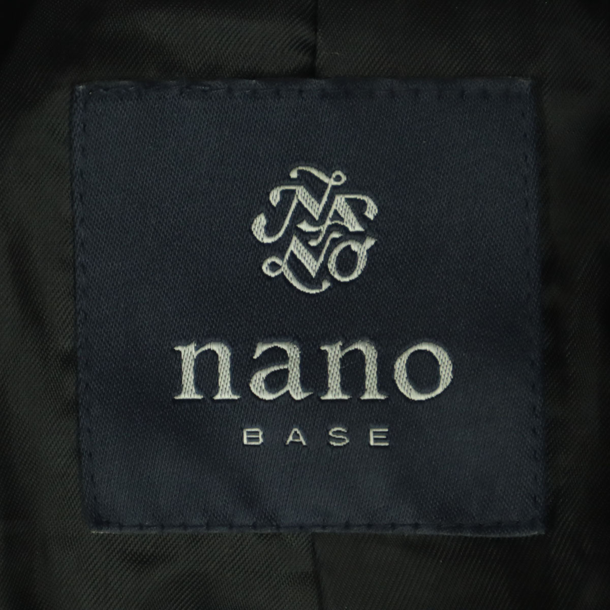 nano BASE ナノベース 長袖 レザー ダブルライダースジャケット 38 ブラック 羊革 レディース