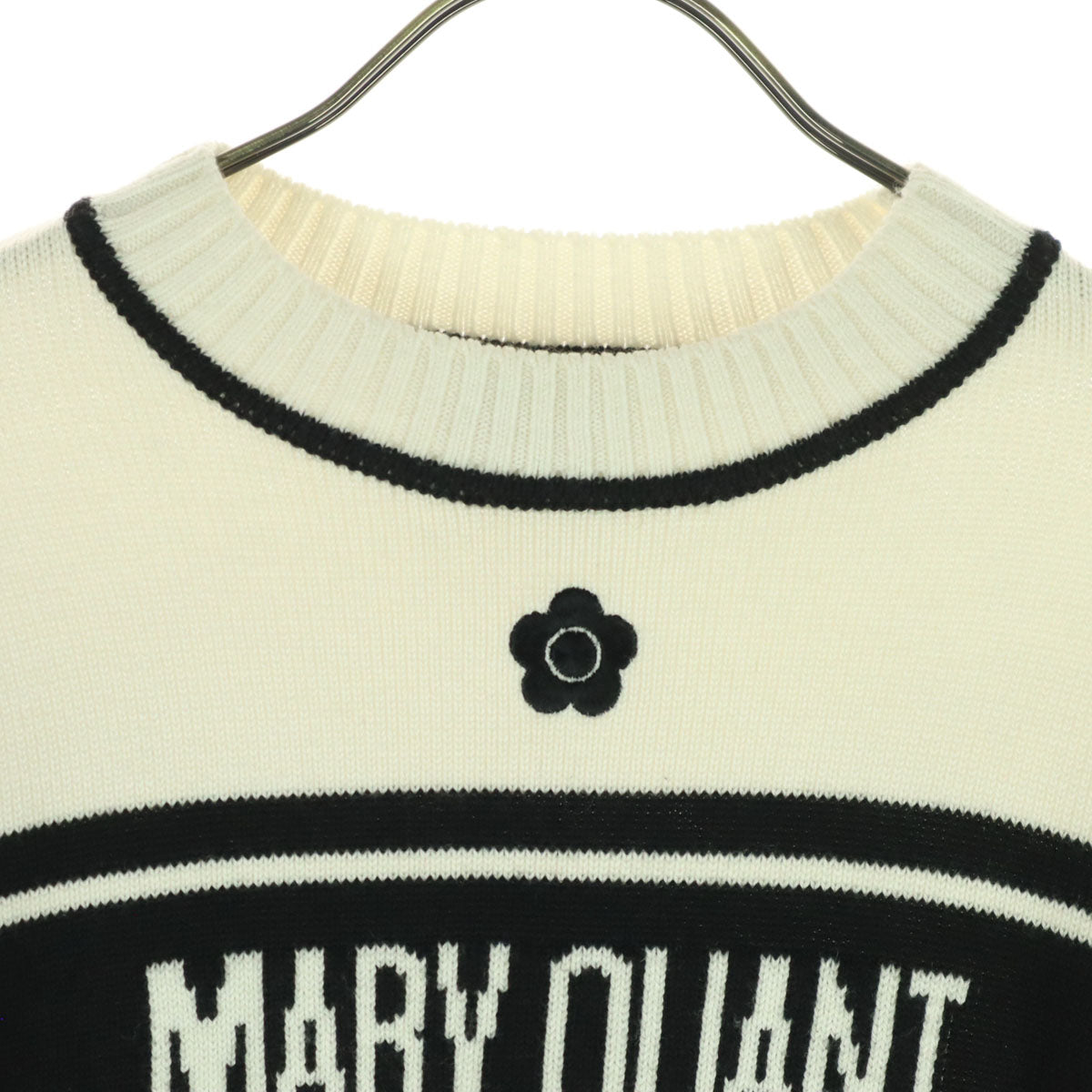 美品 Lily Brown リリーブラウン マリークワント コラボ 長袖 ニット F アイボリー MARY QUANT レディース