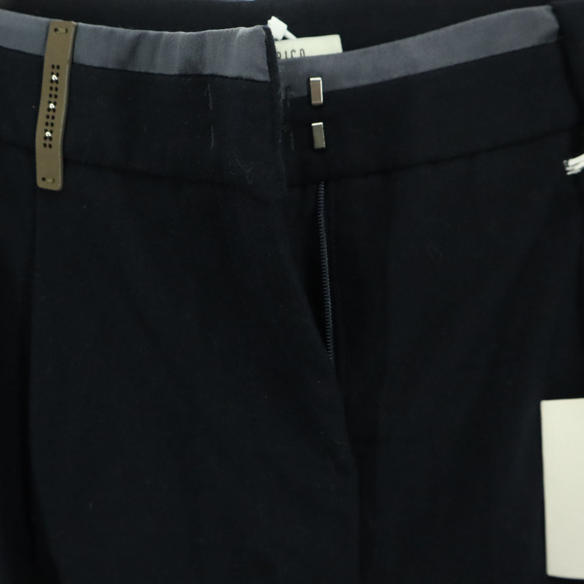 未使用 PESERICO ペセリコ イタリア製 ロングパンツ W46 ブラック レディース