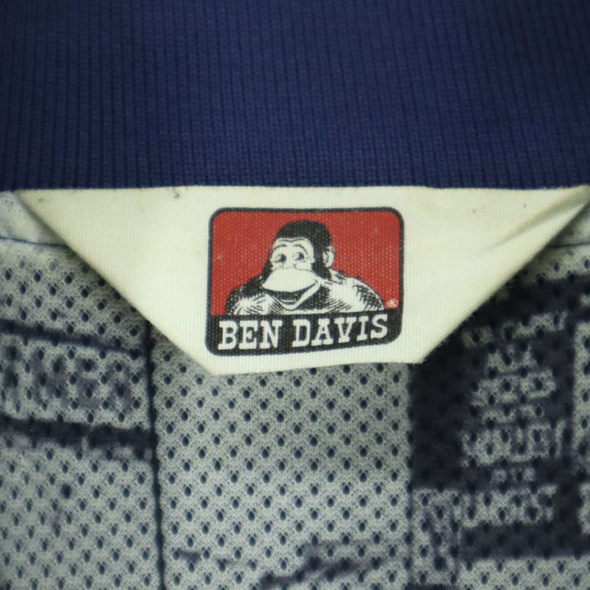 BEN DAVIS ベンデイビス ワンポイントロゴ 長袖 ブルゾン L ネイビー系 メンズ