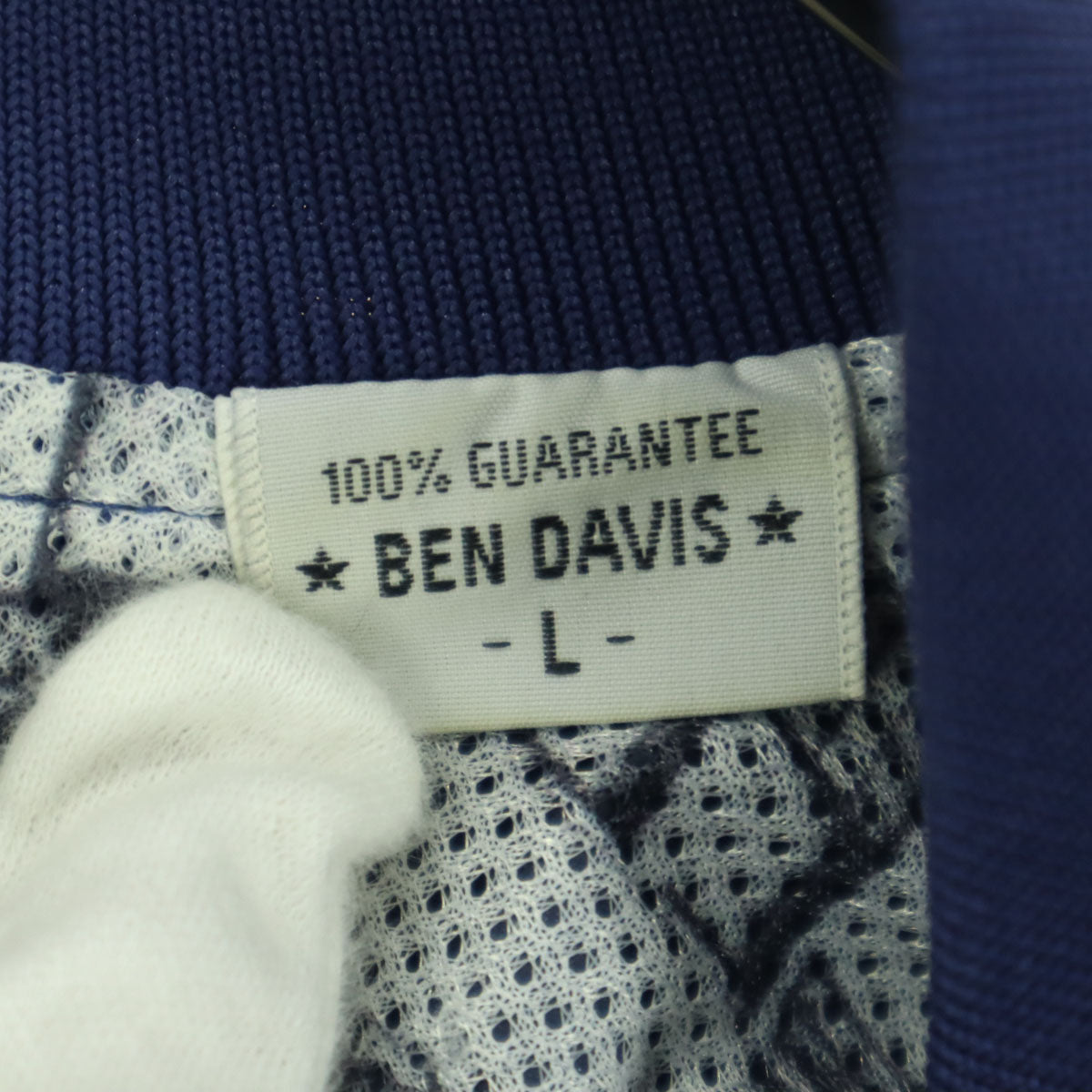BEN DAVIS ベンデイビス ワンポイントロゴ 長袖 ブルゾン L ネイビー系 メンズ