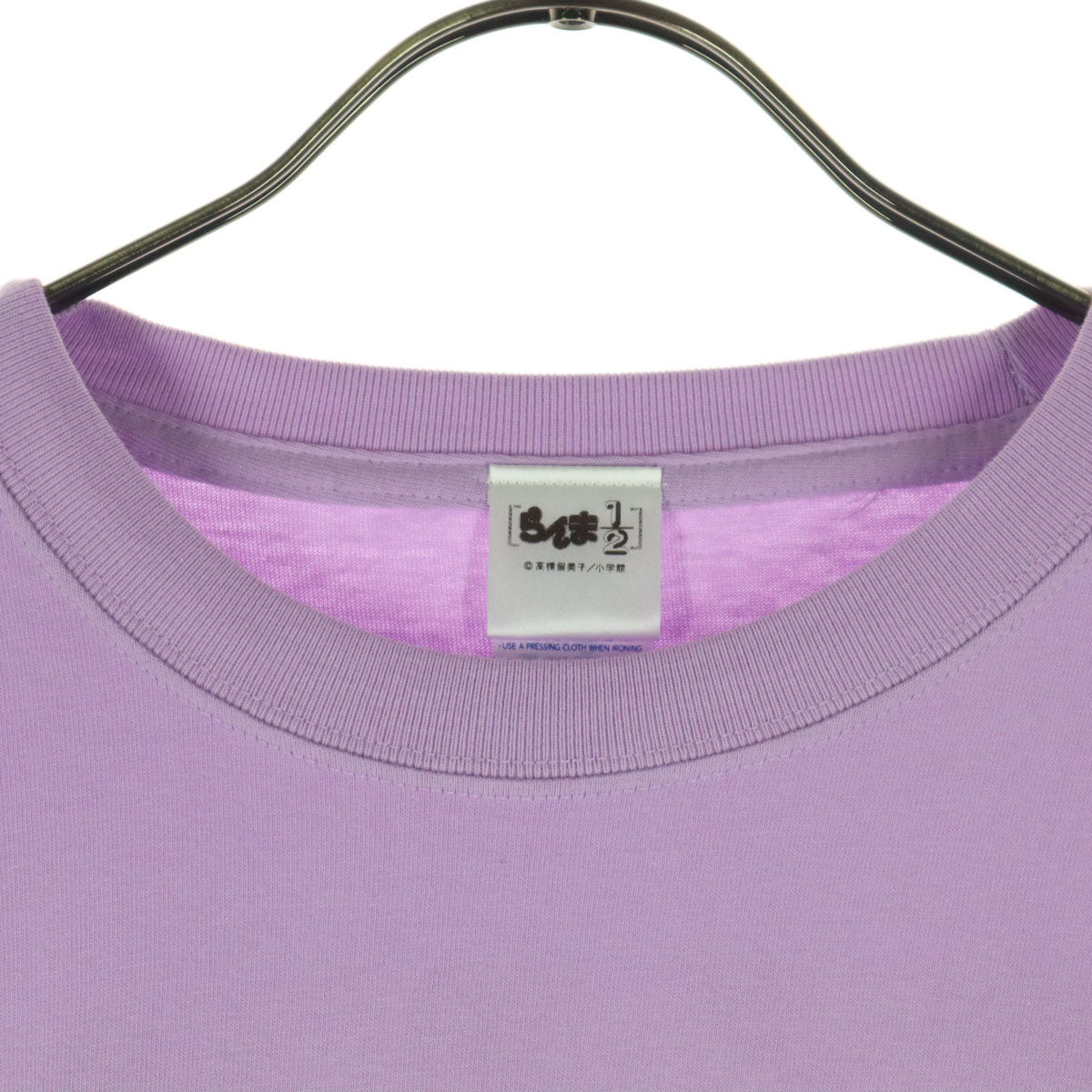 Ranma 1/2 らんま1/2 コットン バックプリント 長袖 Tシャツ XL パープル レディース