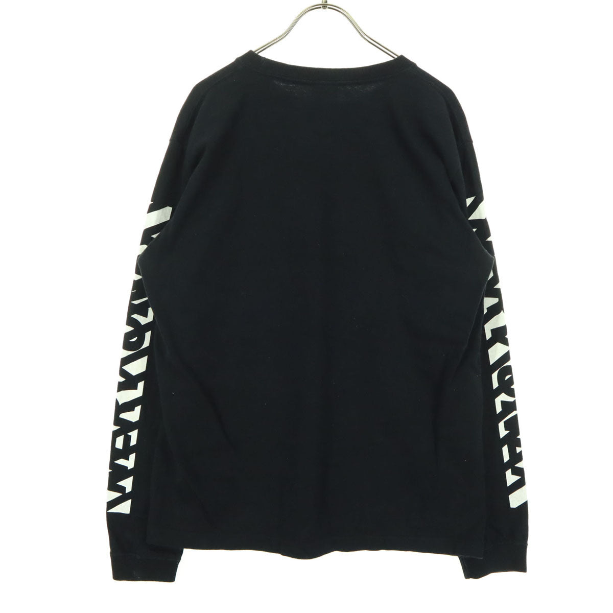 EVANGELION エヴァンゲリオン コットン ロゴプリント 長袖 Tシャツ M ブラック メンズ