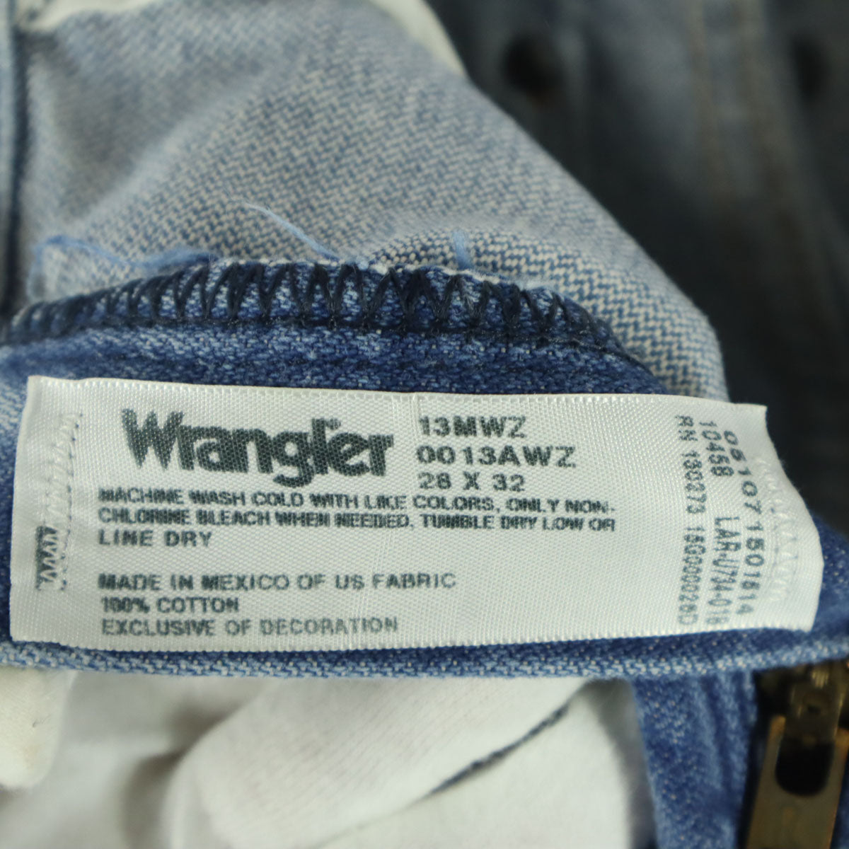 Wrangler ラングラー 90s 00s オールド 13MWZ デニムパンツ w28 ブルー メキシコ製 メンズ