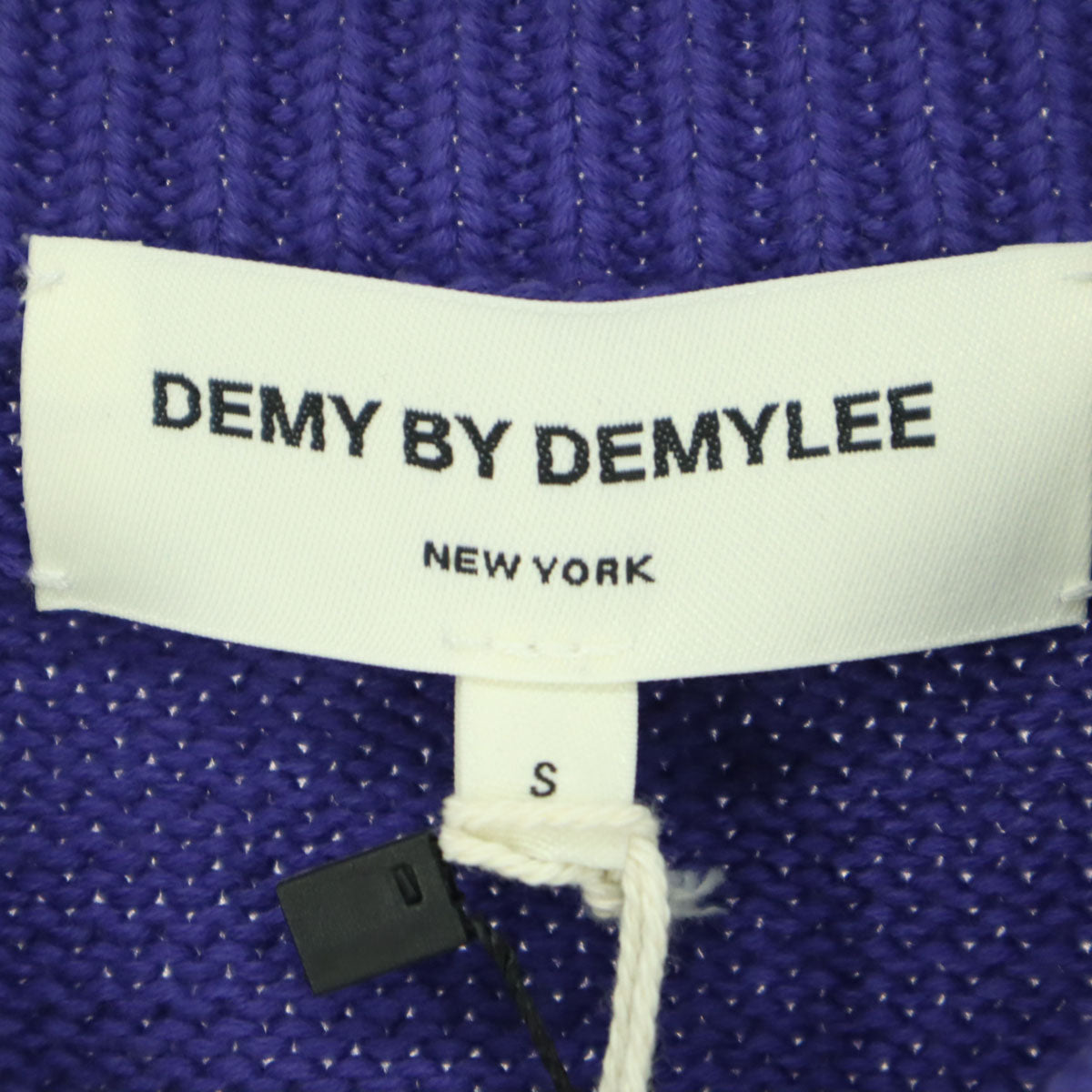 未使用 DEMY BY DEMYLEE デミーバイデミリー ボーダー柄 長袖 コットン ニット S ベージュ系 レディース