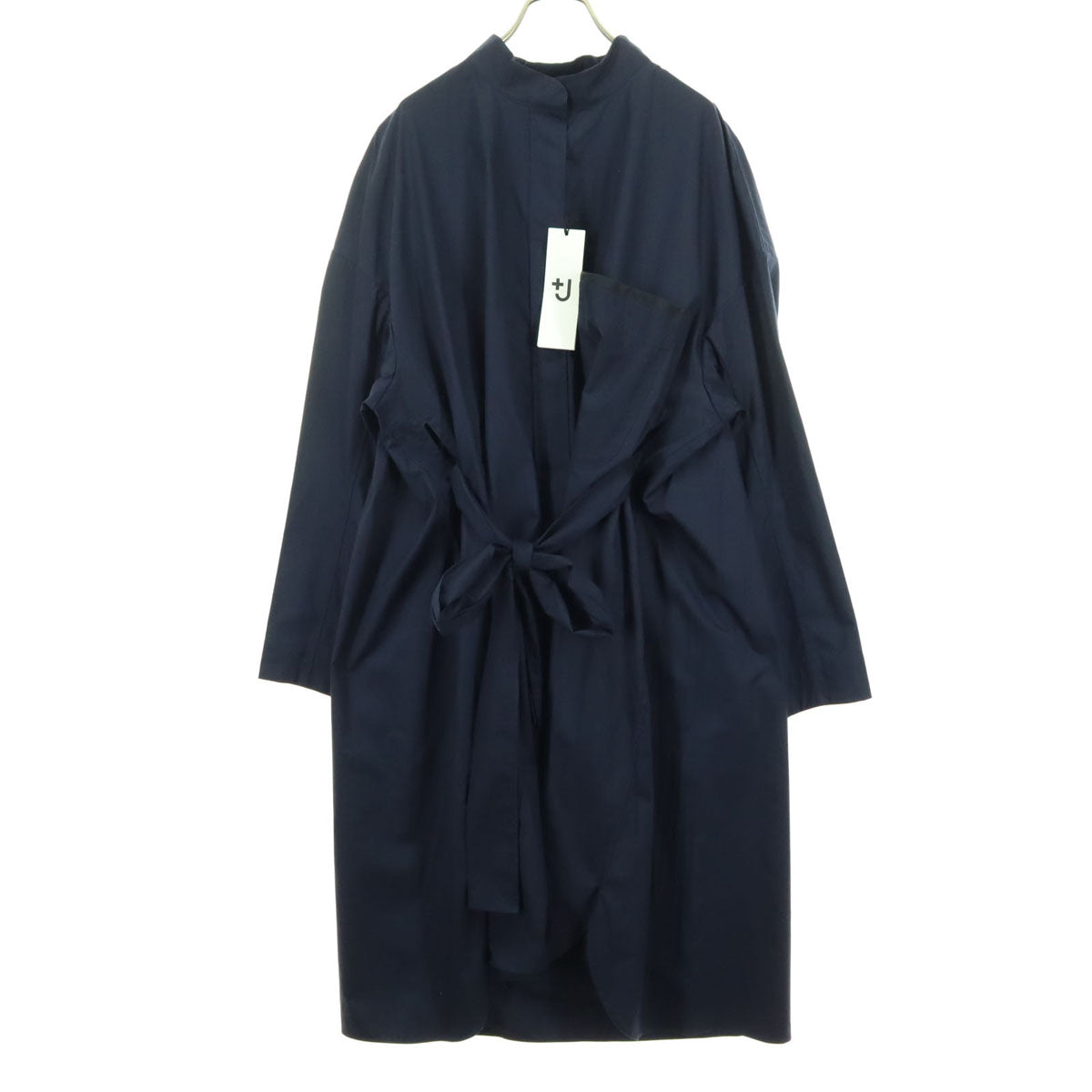 未使用 UNIQLO+J ユニクロプラスジェイ 長袖 シャツワンピース XXL ネイビー レディース