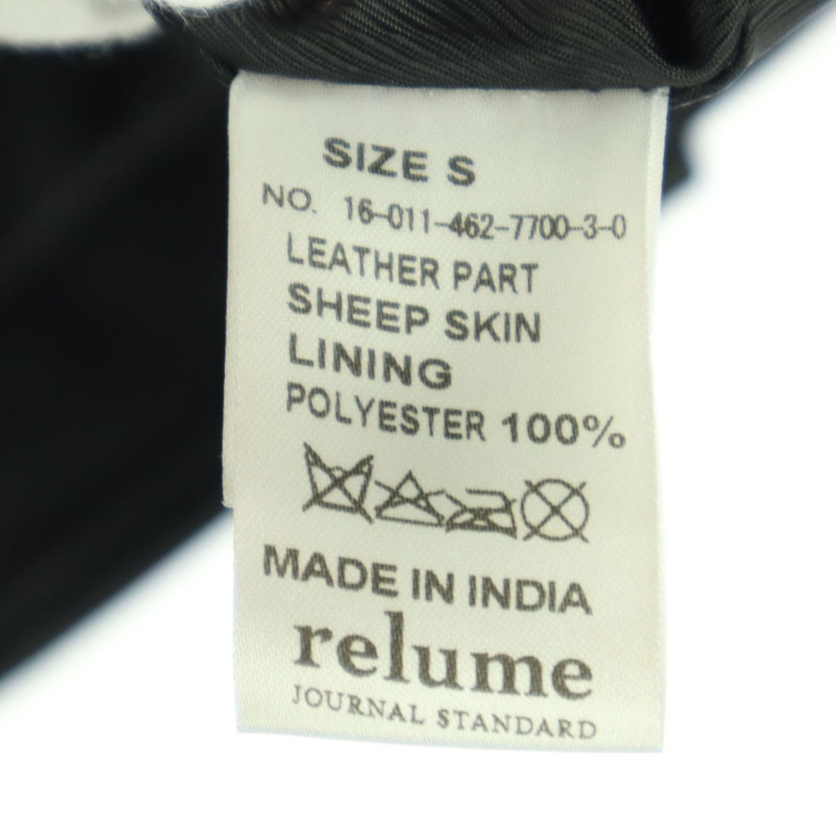 relumeJOURNAL STANDARD レリュームジャーナルスタンダード 長袖 レザー ダブルライダースジャケット S ブラック 羊革 レディース