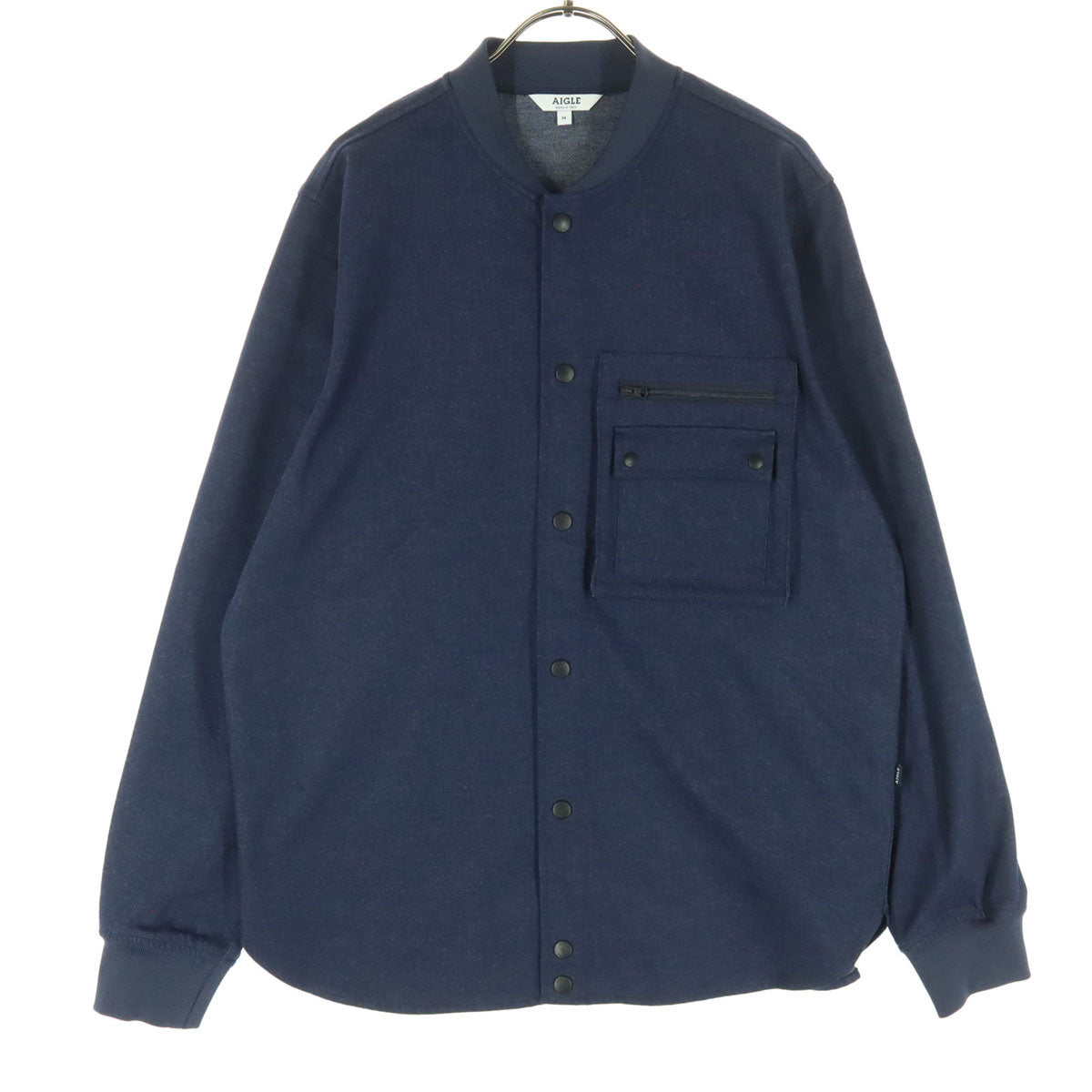 美品 AIGLE エーグル 長袖 デニムジャケット M ブルー メンズ