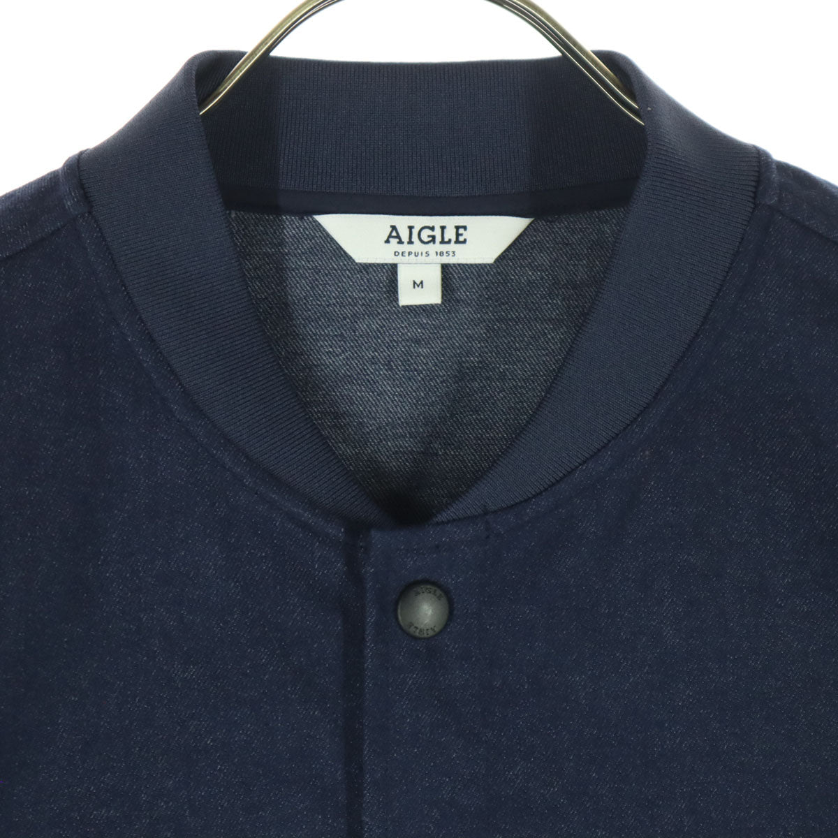 美品 AIGLE エーグル 長袖 デニムジャケット M ブルー メンズ