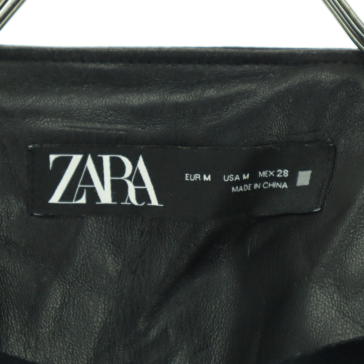 ZARA ザラ 長袖 レザージャケット M ブラック レディース