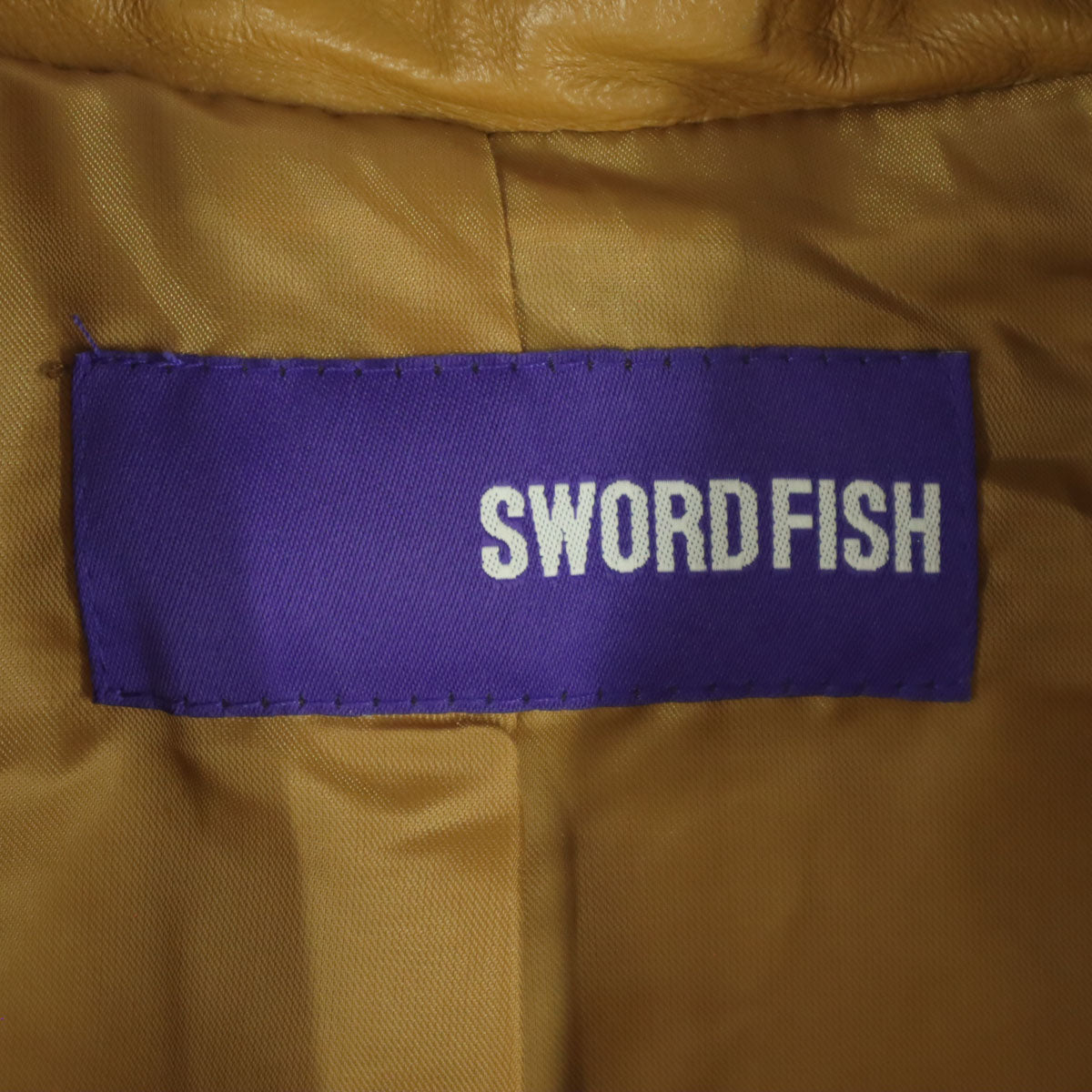 SWORD FISH ソードフィッシュ 長袖 レザージャケット M ベージュ系 レディース