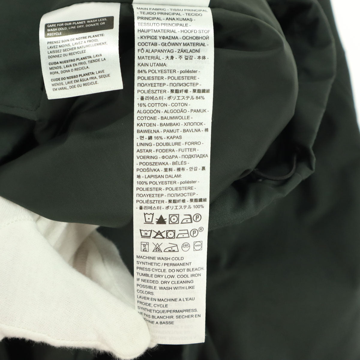 Levi's リーバイス 長袖 マウンテンパーカー S ダークグリーン メンズ