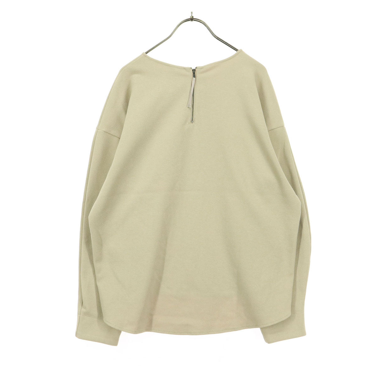 URBAN RESEARCH DOORS アーバンリサーチドアーズ 長袖 カットソー M ベージュ 背中 ハーフジップ レディース