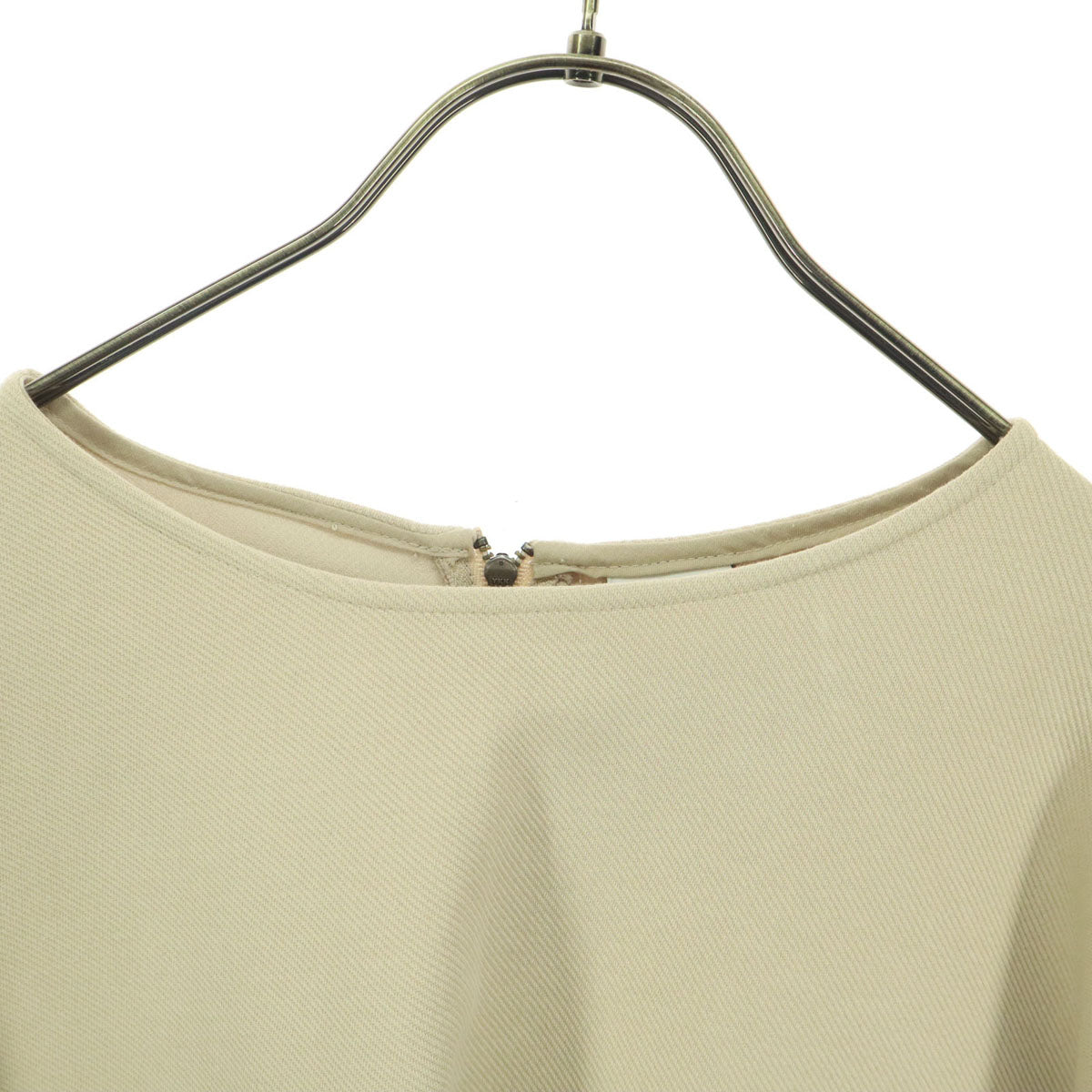 URBAN RESEARCH DOORS アーバンリサーチドアーズ 長袖 カットソー M ベージュ 背中 ハーフジップ レディース