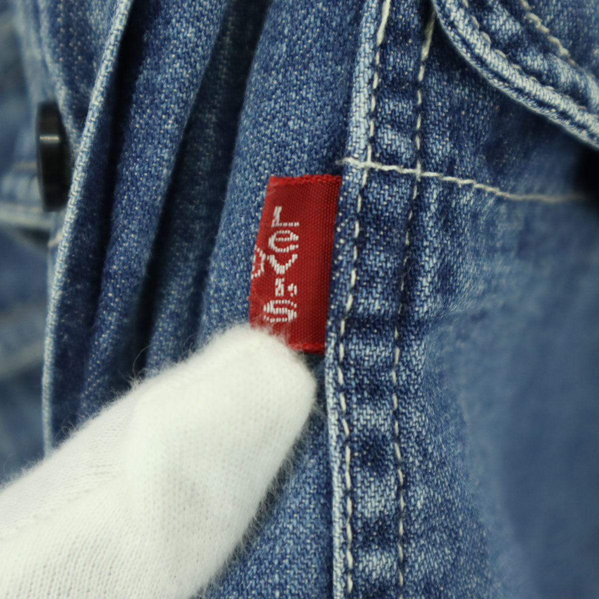 Levi's リーバイス 90s オールド 長袖 ダンガリー デニムシャツ L ブルー メンズ