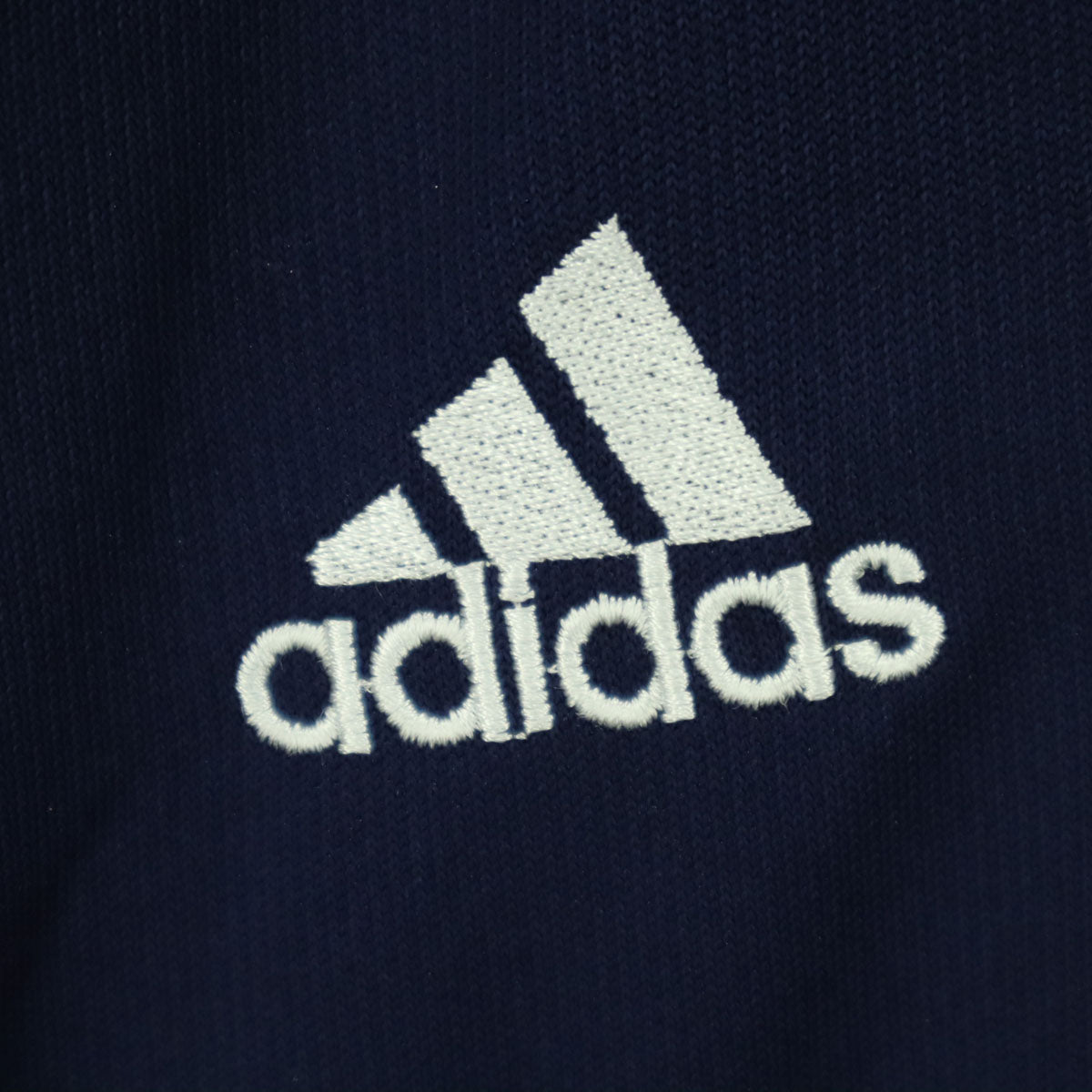 adidas アディダス 90s オールド ワンポイントロゴ 長袖 トラックジャケット M ネイビー ジャージ デサント社製 メンズ