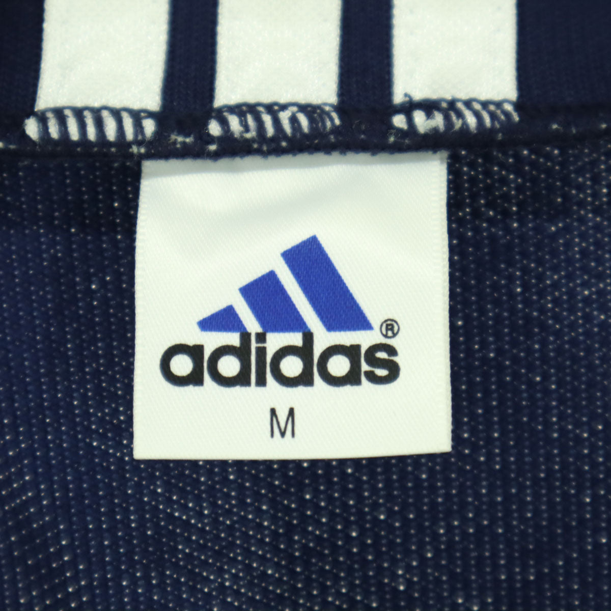 adidas アディダス 90s オールド ワンポイントロゴ 長袖 トラックジャケット M ネイビー ジャージ デサント社製 メンズ