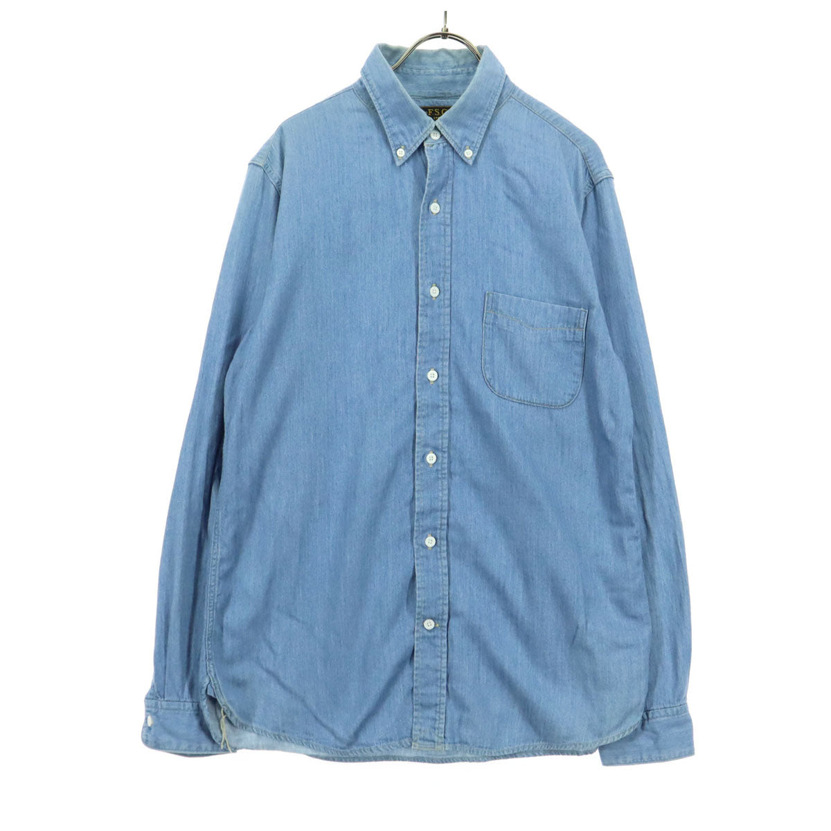 FREEMANS SPORTING CLUB フリーマンズスポーティングクラブ 日本製 長袖 ボタンダウン デニムシャツ 2 ブルー メンズ