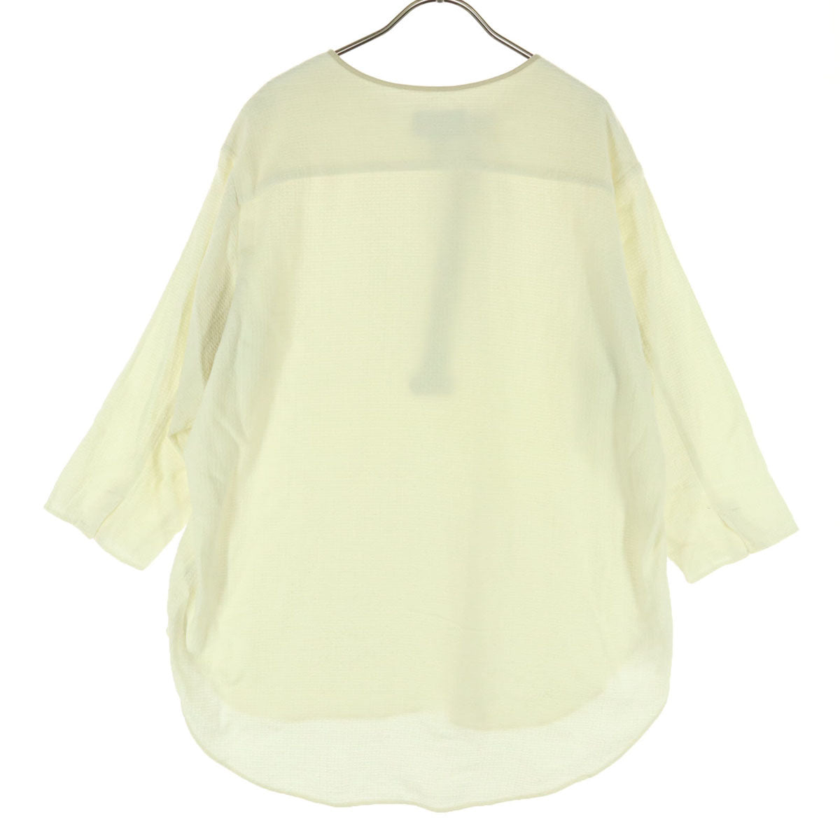 Milok ミロック SIDE H QS SHIRTS 長袖 ヘンリーネック カットソー 46 ホワイト レディース