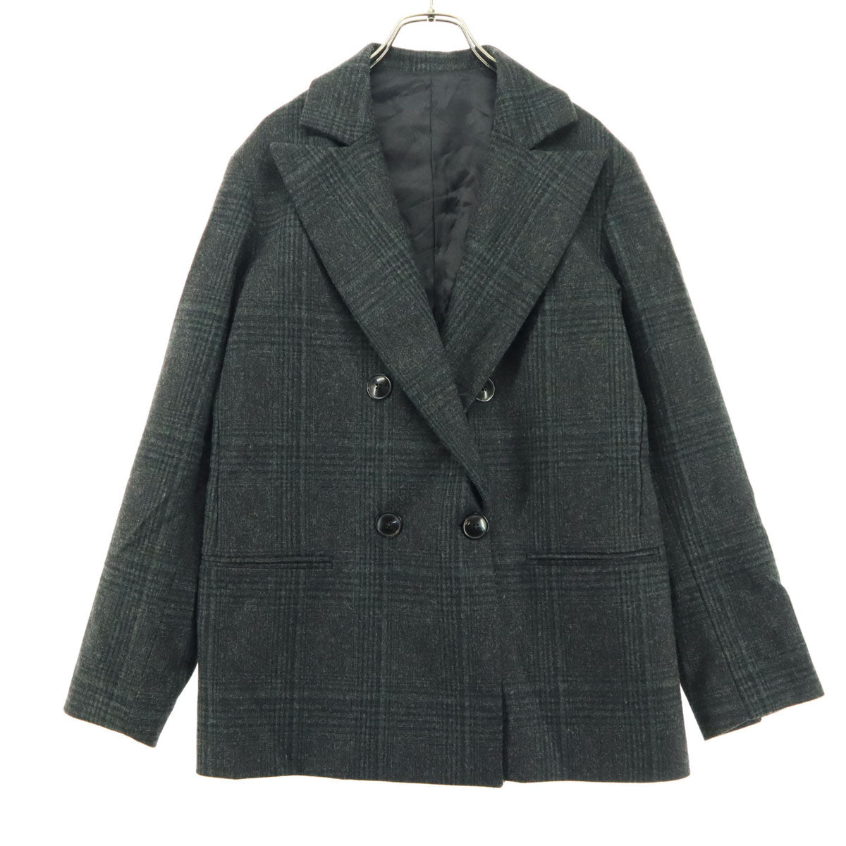 MIRKO ミルコ 長袖 ウールジャケット 38 ブラック レディース