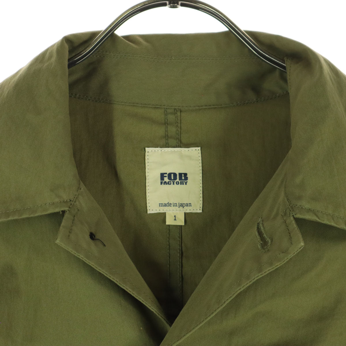 FOB FACTORY エフオービーファクトリー 日本製 長袖 ジャケット S カーキ メンズ