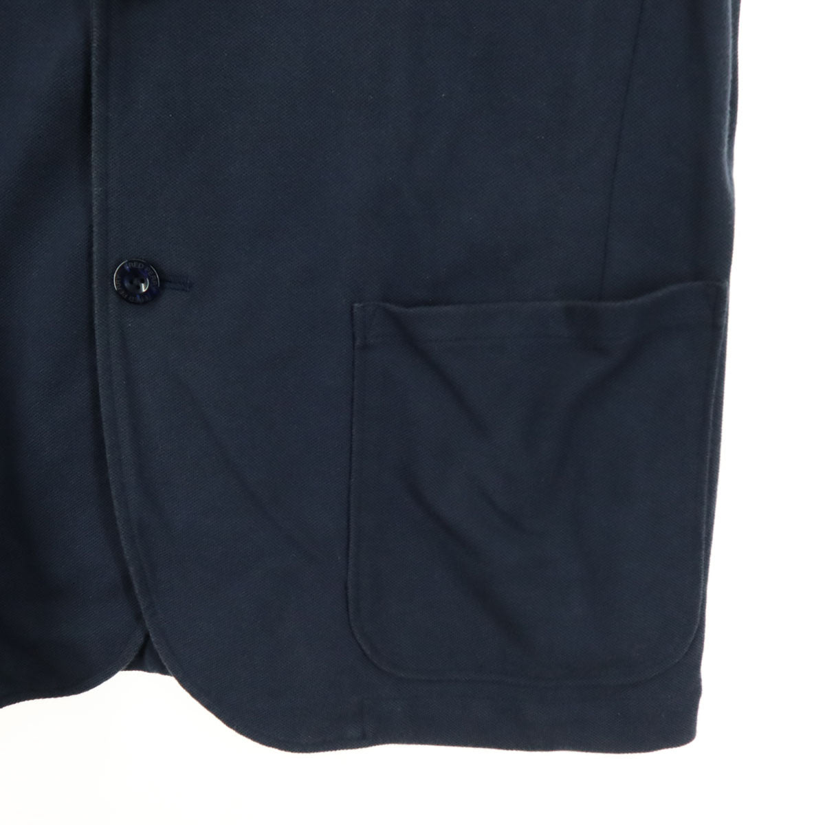 FRED PERRY フレッドペリー 日本製 ワンポイント刺繍 長袖 テーラードジャケット XL ネイビー メンズ