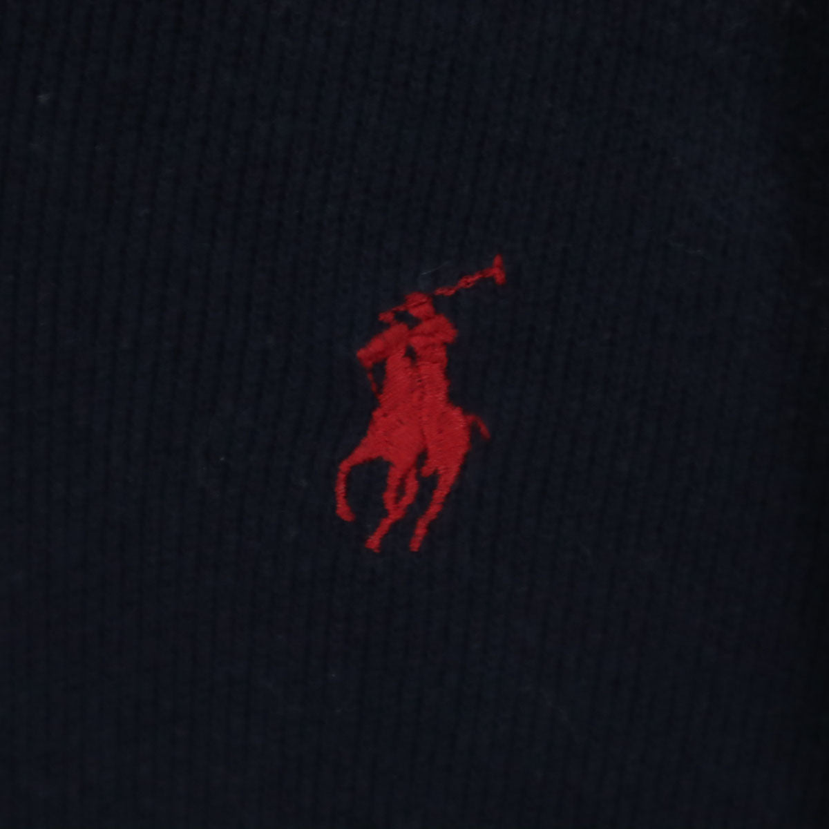 Polo by Ralph Lauren ポロバイラルフローレン コットン ロゴ刺繍 長袖 ショールカラー コットン ニット M ネイビー メンズ