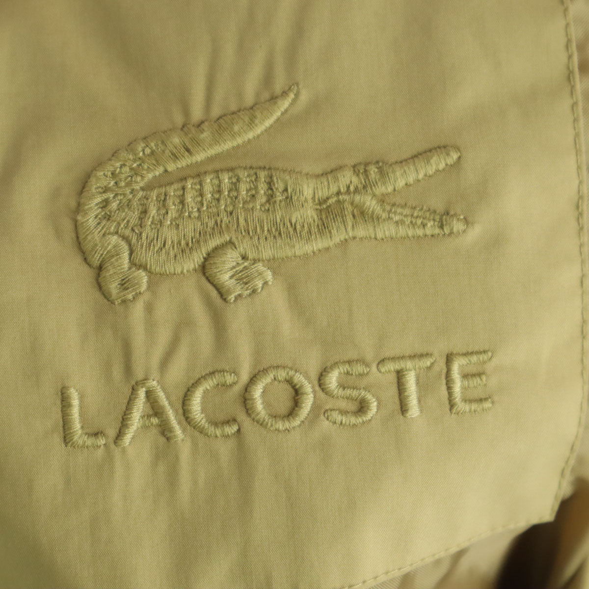 LACOSTE ラコステ 薄手 裏地無し ベルテッド ステンカラーコート 38 ベージュ レディース