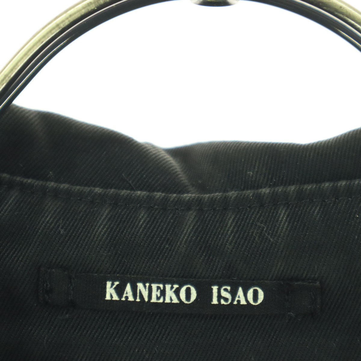 KANEKO ISAO カネコイサオ 長袖 トレンチコート ブラック レディース
