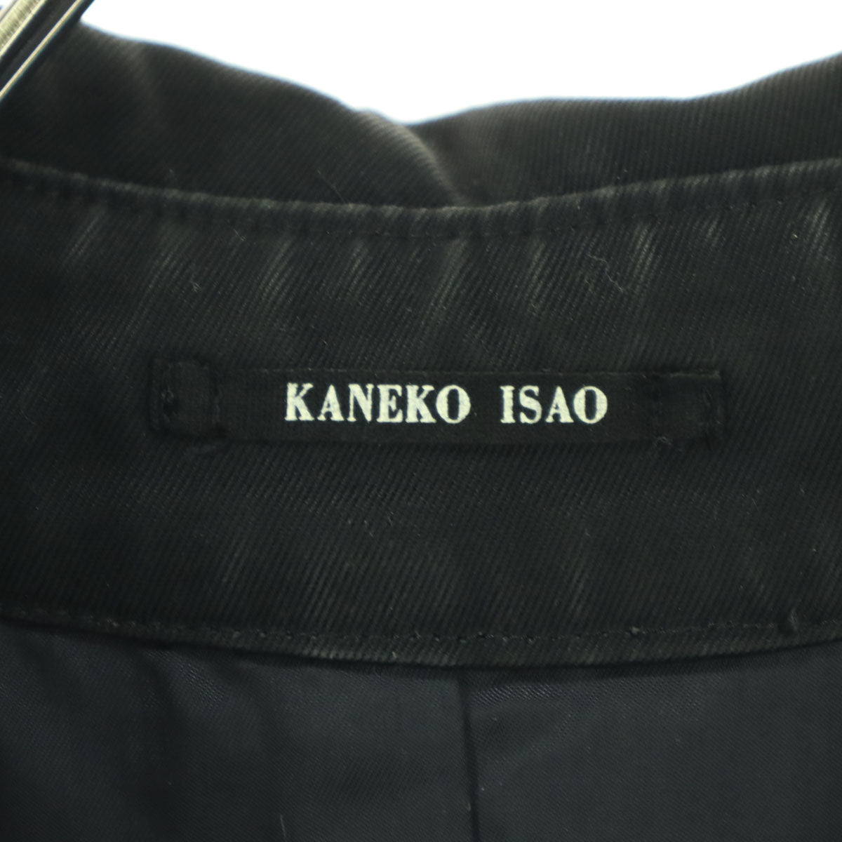 KANEKO ISAO カネコイサオ 長袖 トレンチコート ブラック レディース