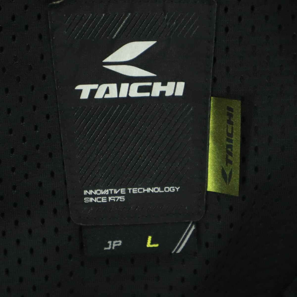 TAICHI タイチ 総柄 ワンポイントロゴ 長袖 バイク ウェア L グレー系 メンズ