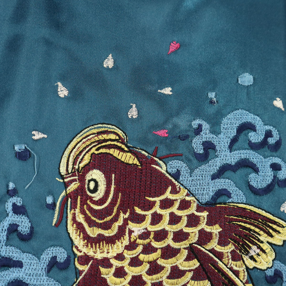 鏡花水月 キョウカスイゲツ 刺繍 長袖 スカジャン LL グリーン系 メンズ